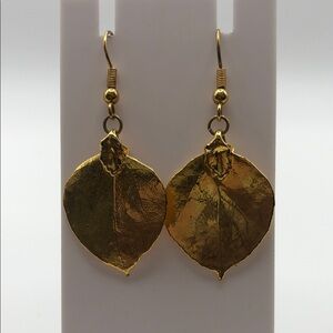 Elegant Gold Leaf Earrings
